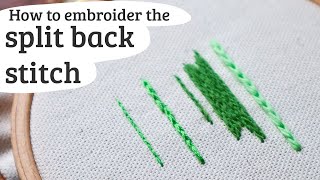 split back stitch