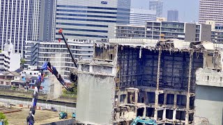 2023年4月20日（木）もと森之宮工場（ごみ処理工場）の解体工事【1969年に建設された大阪市で最も古いごみ焼却施設】