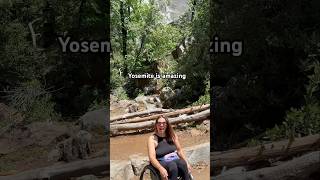 Yosemite in a wheelchair #travel #accessibletravel #disability #waterfall #yosemite #fyp