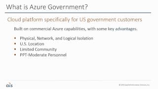 What is Azure Government?