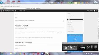 Customizing WordPress Widget Area for Final Project