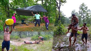 বৃষ্টির স্পেশাল প্রসেনের হাতের কচি পাঠার মাংস রান্না | Rainy special Mutton Curry recipe