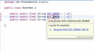 Android Application Development Tutorial 112 Setting up SQLite Database Variables YouTube