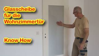 Zimmertür verglasen: Einfache Anleitung für den Standard-Glasausschnitt