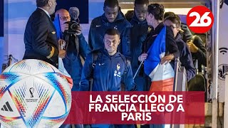 ARGENTINA CAMPEÓN DEL MUNDO | La selección de Francia llegó a París tras la derrota en la final