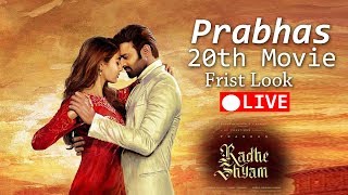 Prabhas 20 Official First Look Live l Prabhas 20 Trailer | Prabhas | Pooja Hegde