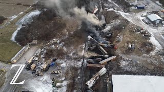 Ohio: Chemikalen aus entgleisten Wagons abgelassen