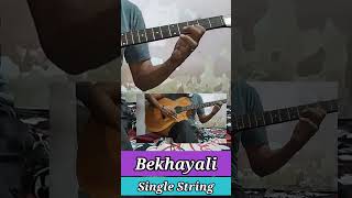 Bekhayali single string guitar tabs #youtubeshorts #viral #trending #shorts #new