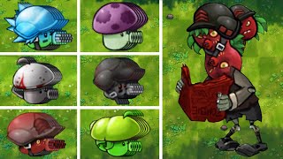 PVZ 1 Fusion Challenge!! Puff-shroom Family VS Newspaper Zombie Family + EXTRA , Who Will Win?