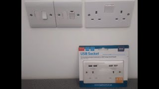 How to fit or Replace in the UK   A British General BG USB Double Socket