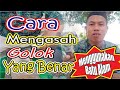 Cara Mengasah Yang Benar - Cara mengasah golok yang benar