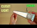 Motion Sensor LED Closet Light - Battery Powered Wardrobe Lighting Ideas