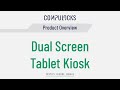 Dual screen universal tablet kiosk (POS, retail, self-checkout) | Maclocks