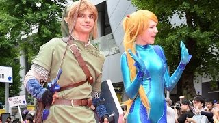 【ゼルダの伝説　リンク】【メトロイド　サムス・アラン】「世界コスプレサミット2014」レッドカーペット　ロシア World Cosplay Summit