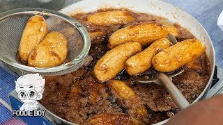 필리핀 흑당 바나나 큐 / Banana Cue - Filipino Street Food / 세부 올랑고섬