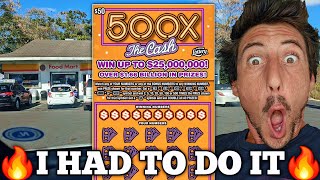 🔥I Had to Do It Again...$50 500X Ticket! | Scratch Life🚀