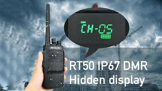 RT50 IP67 DMR long range walkie talkies for Business