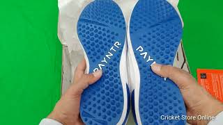 Payntr V Pimple White \u0026 Blue Cricket Shoes 2022