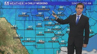 Hill Country areas could see near-freezing temperatures this weekend