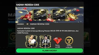 2 KODE REDEEM FC MOBILE TERBARU HARI INI CLAIM PEMAIN 105 EVENT THUNDERSTRUCK GRATIS FC MOBILE‼️