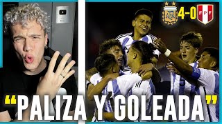 😱🇦🇷 ARGENTINO REACCIONA a 🇦🇷 ARGENTINA vs PERÚ 🇵🇪 4-0 🏆 SUB 17