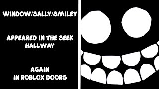 WINDOW/SALLY/SMILEY appeared in the SEEK HALLWAY again in ROBLOX DOORS