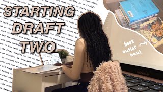 starting draft #2 of my novel // writing vlog