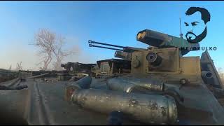 POV BMPT Terminator Assaulting Ukrainian Positions Near Kremennaya