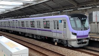 メトロ半蔵門線の新型車　18000系試運転　東急線藤が丘駅発車