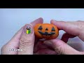 【樹脂粘土】ハロウィンカボチャと黒ねこを作ってみた　make happy halloween