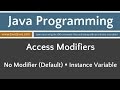 Learn Java Programming - Default (Package-Private) Access Applied to an Instance Variable