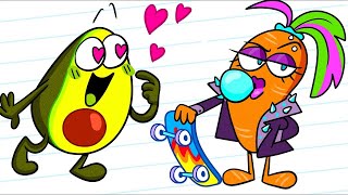 Avocado couple 🥑 best funny cartoon baby Disney world 🤩😂