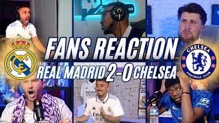 FANS REACTION TO REAL MADRID 2-0 CHELSEA | CHAMPIONS LEAGUE