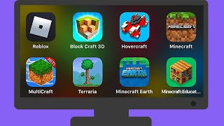 iOS Mobile Block Games Roblox,Block Craft 3D,Hovercraft,Minecraft,MultiCraft,Terraria (iPadOS Games)