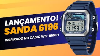 SANDA 6196: Conheça o Novo Relógio Digital Inspirado no CASIO WS-1600H!