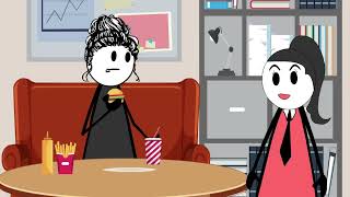 Veronika’s Lunch Break Is NOT a Team Meeting #corporate #animation