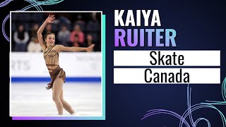 Kaiya RUITER (CAN) | Women Free Skating | Skate Canada International 2024 | #GPFigure