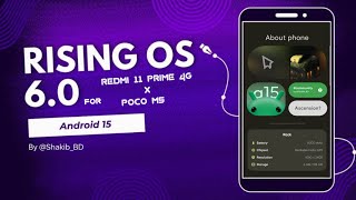 Rising os 6.0 first look | Redmi 11 prime 4g \u0026 Poco m5 | custom rom | performance test | unofficial