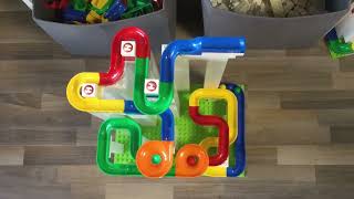 NEW HUBELINO marble run with two FUNNELS