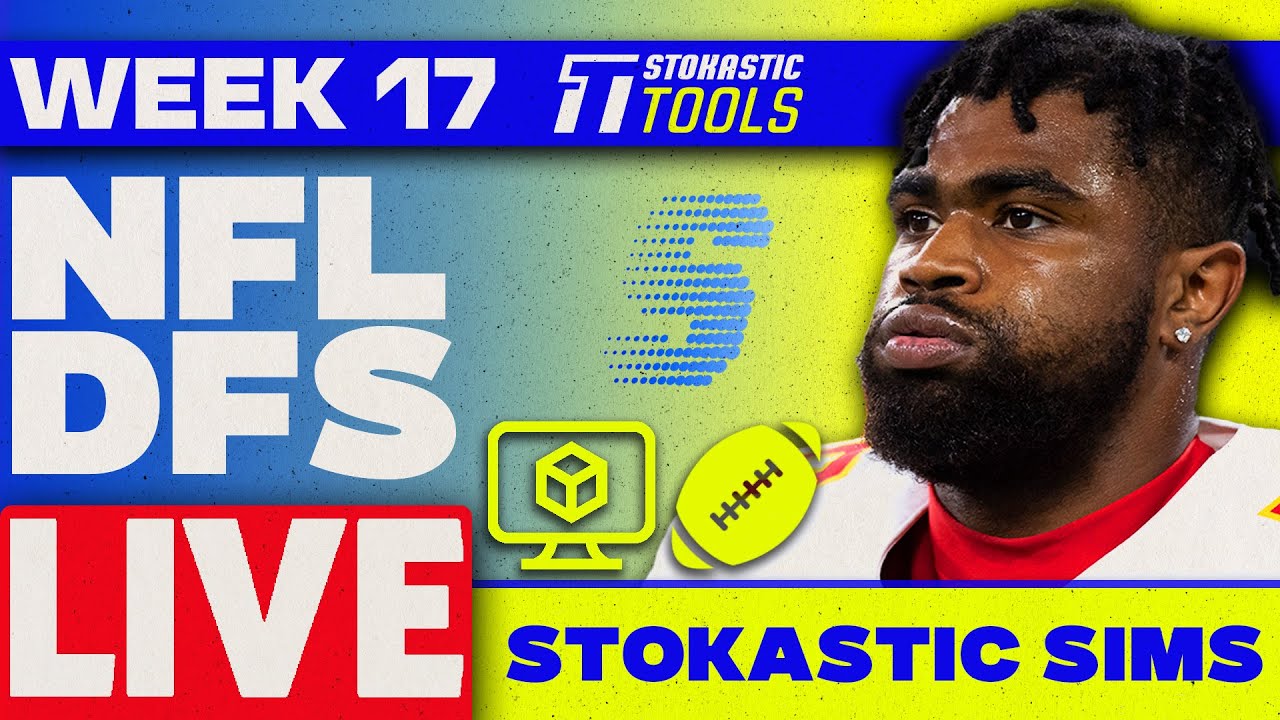 NFL DFS Stokastic Contest Sims Week 17 Picks | NFL DFS Strategy - YouTube