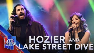 "With A Little Help From My Friends" - Hozier & Lake Street Dive (LIVE on The Late Show)