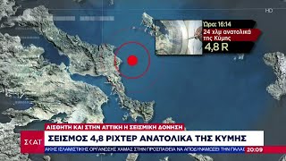 Σεισμός 4,8 Ρίχτερ ανοιχτά της Κύμης, αισθητός και στην Αττική –Καθησυχαστικοί ο