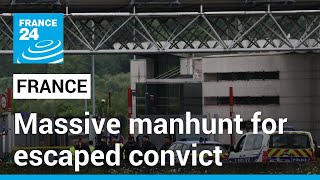 Massive manhunt for escaped convict after French prison officers killed in ambus