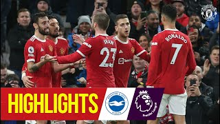 Ronaldo & Fernandes fire Reds into Top 4 | Highlights | Manchester United 2-0 Brighton & Hove Albion