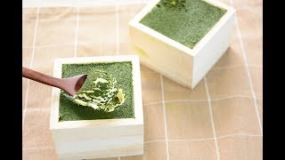 【スイーツレシピ】 升の抹茶ティラミス　Matcha tiramisu in Masu(Japanese wood container)