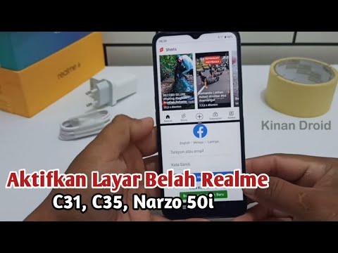 Cara Mengaktifkan Layar Belah Realme C31, C 35, Narzo 50i - YouTube