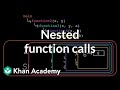 Nested function calls | Intro to CS - Python | Khan Academy