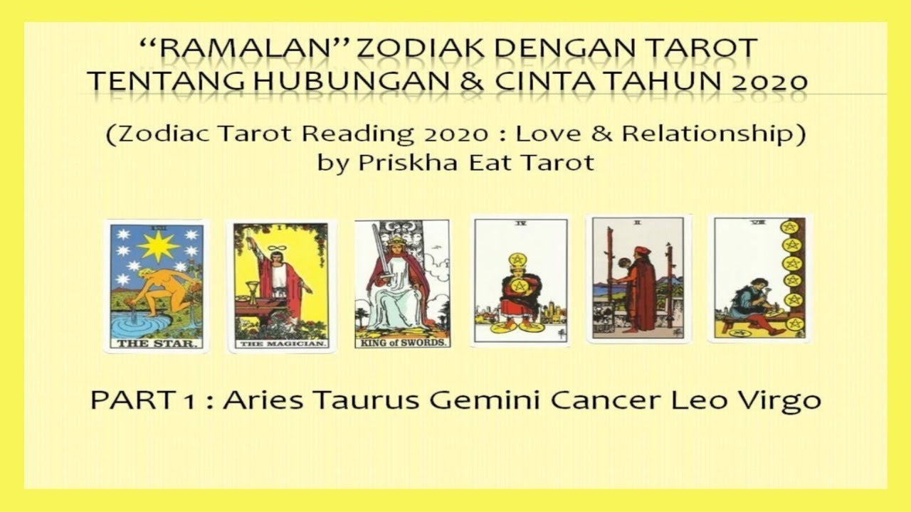 Ramalan Zodiak Cinta 2020 Aries-Virgo. Part1. (Zodiac Tarot Reading In ...