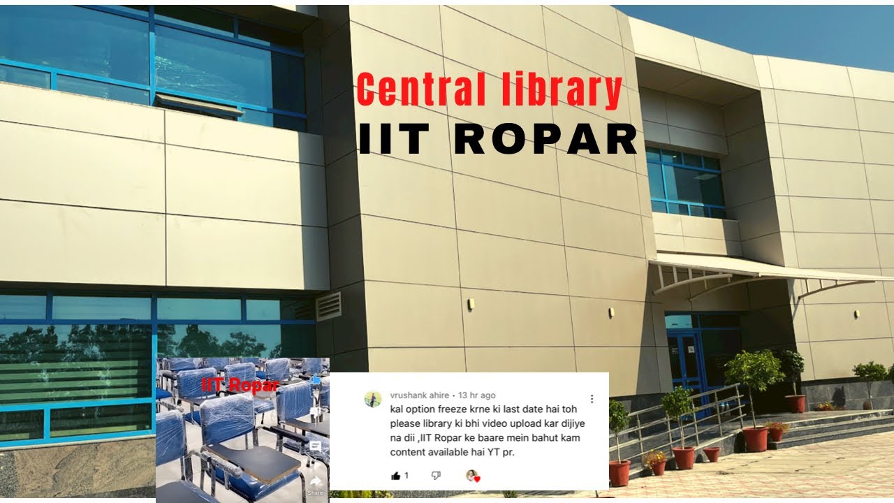 Central Library Tour Video | IIT Ropar | Vlog | #missiitian #iitropar # ...