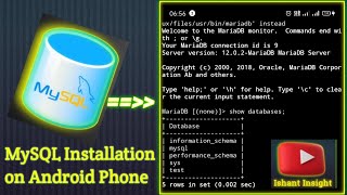 Easy Guidelines to Install MySQL MariaDB on Android
